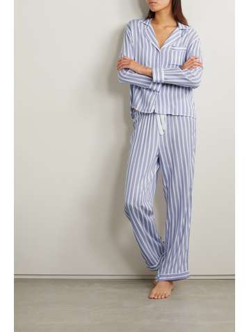 RAILS Clara Pyjama aus gestreiftem Voile