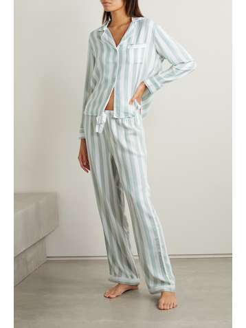 RAILS Clara Pyjama aus gestreiftem Voile