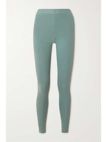 SKIN + NET SUSTAIN Calypso reversible stretch organic Pima cotton-jersey leggings