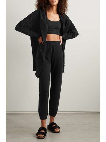 SKIN + NET SUSTAIN Melie organic cotton-blend jersey tapered track pants