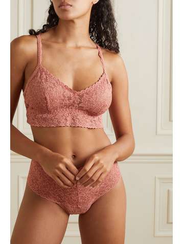 HANKY PANKY + NET SUSTAIN Retro Soft-BH aus Stretch-Spitze