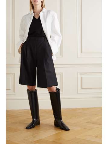 TOTÊME Chemise en popeline de coton à broderies