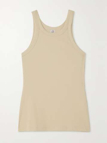TOTÊME Ribbed stretch organic cotton-jersey tank