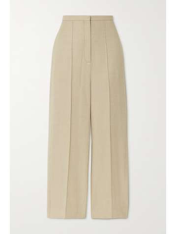 TOTÊME Wool-blend twill wide-leg pants