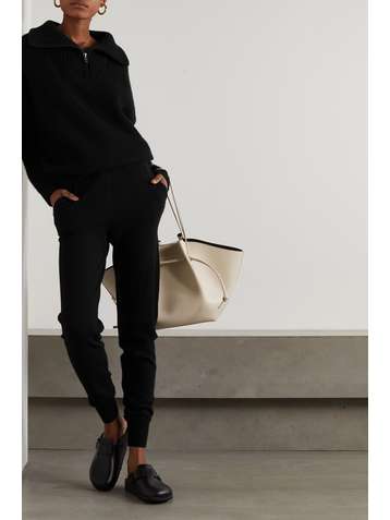 LOULOU STUDIO Maddalena cashmere track pants