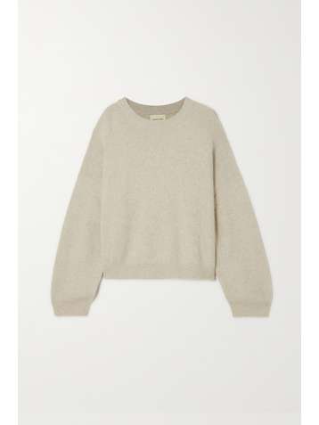 LOULOU STUDIO Galli oversized cropped wool-blend sweater