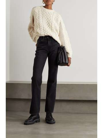 LOULOU STUDIO Secas oversized cable-knit wool and cashmere-blend sweater