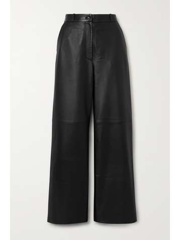 LOULOU STUDIO Noro leather wide-leg pants