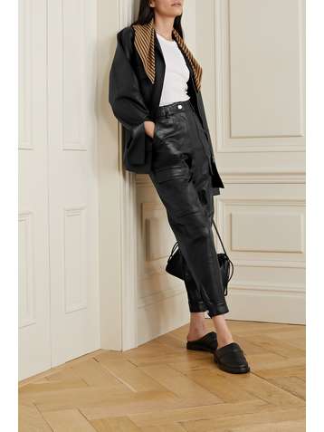 DEADWOOD + NET SUSTAIN Palma leather tapered pants