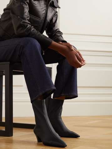 AQUAZZURA Saint Honoré 45 leather ankle boots