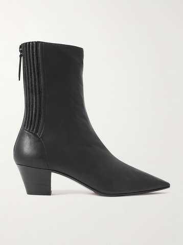 AQUAZZURA Saint Honoré 45 leather ankle boots