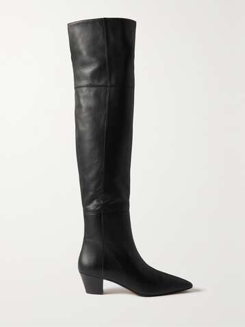 AQUAZZURA Gainsbourg 45 leather over-the-knee boots