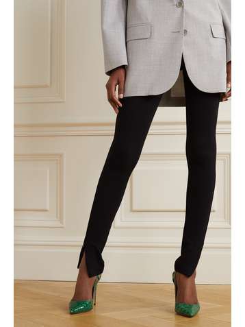 AQUAZZURA Fenix 105 cutout croc-effect leather pumps