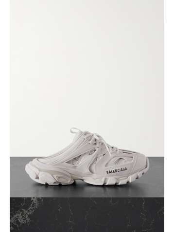 BALENCIAGA Track Mule Sneakers aus Mesh und Gummi mit Logoprint