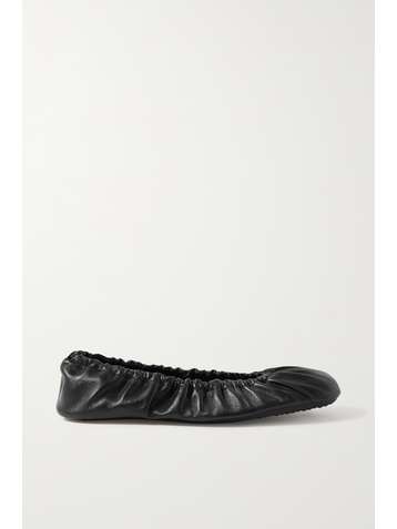 BALENCIAGA Ballerines en cuir froncé Tug