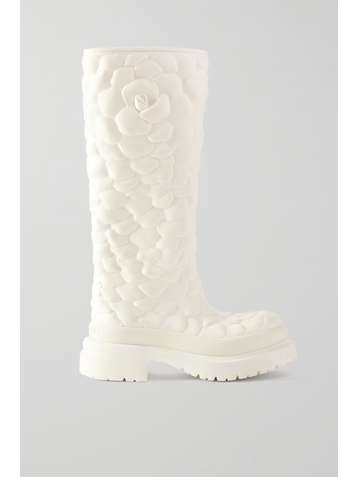 VALENTINO Valentino Garavani Atelier Shoes 03 Rose Edition 3D rubber knee boots