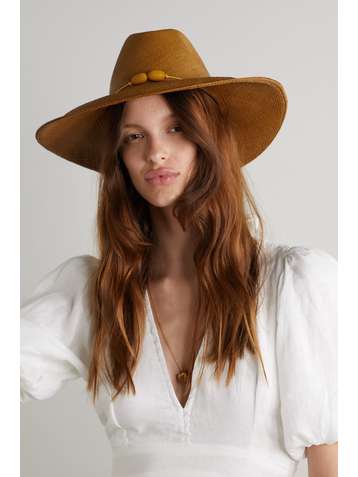 ARTESANO Santarem bead-embellished straw Panama hat