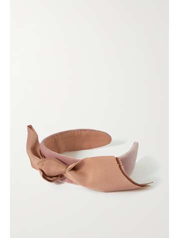 PRUDENCE MILLINERY Serre-tête en velours à finitions en gros-grain et à nœud