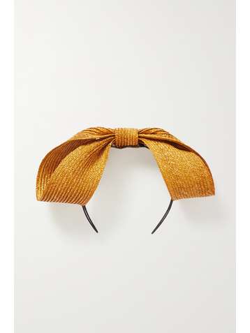 PRUDENCE MILLINERY Serre-tête en paille à nœud