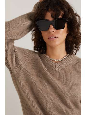 BOTTEGA VENETA Square-frame acetate sunglasses