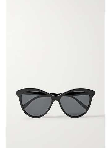 SAINT LAURENT Cat-eye acetate sunglasses
