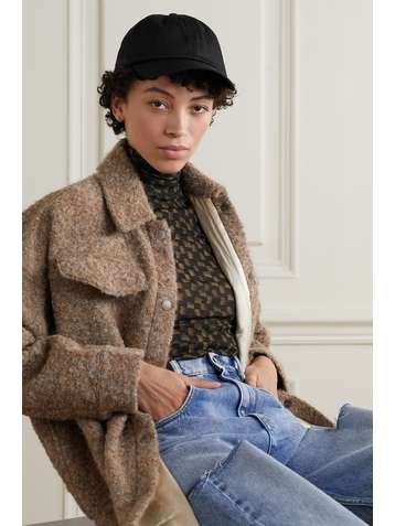 ACNE STUDIOS Casquette en serge de coton à broderies Carliy