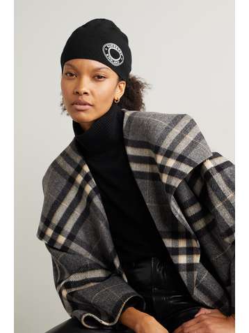 BURBERRY Bonnet en cachemire mélangé imprimé