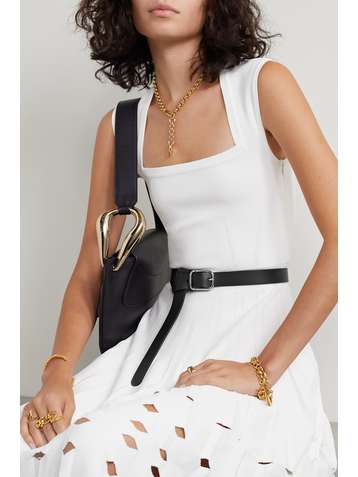 CHLOÉ Joe leather waist belt