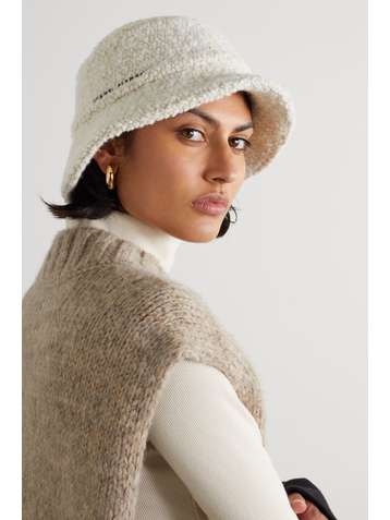 ISABEL MARANT Denji embroidered bouclé bucket hat