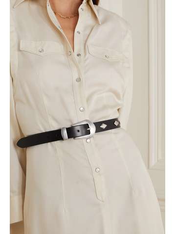ISABEL MARANT Ceinture en cuir à clous Djola