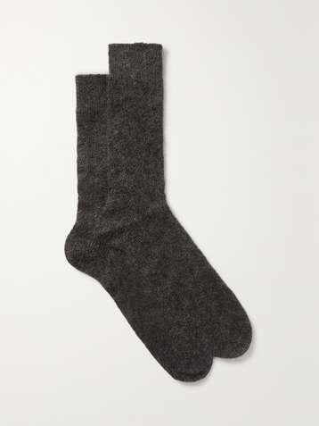 BRUNELLO CUCINELLI Metallic knitted socks