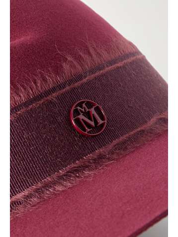 MAISON MICHEL Virginie grosgrain-trimmed wool-felt fedora