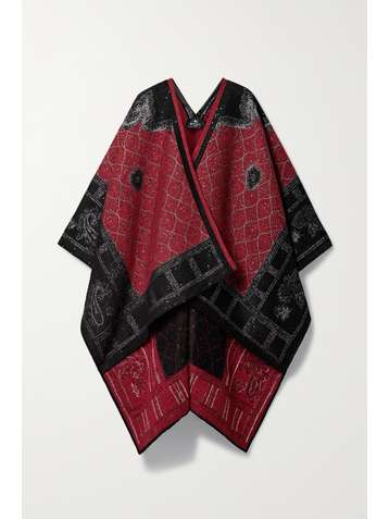 ETRO Sequined jacquard-knit wrap