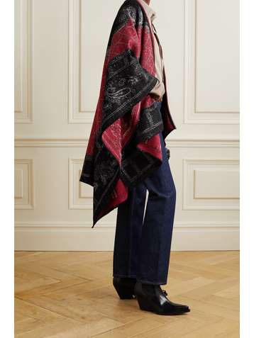 ETRO Sequined jacquard-knit wrap