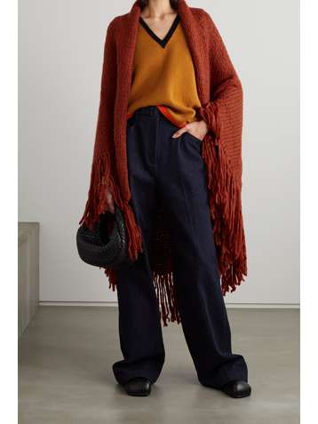 GABRIELA HEARST Lauren fringed cashmere wrap