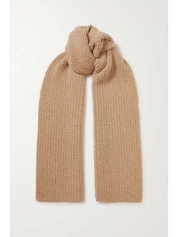 GABRIELA HEARST Ruben bouclé-knit cashmere and silk-blend scarf