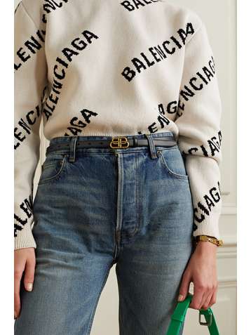BALENCIAGA BB Super leather belt