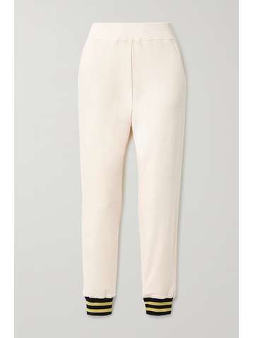 L'AGENCE Moss stretch cotton and modal-blend track pants