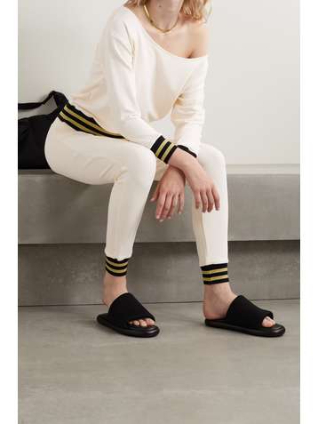 L'AGENCE Moss stretch cotton and modal-blend track pants