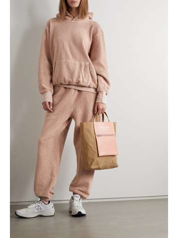 LES TIEN Cotton-fleece track pants