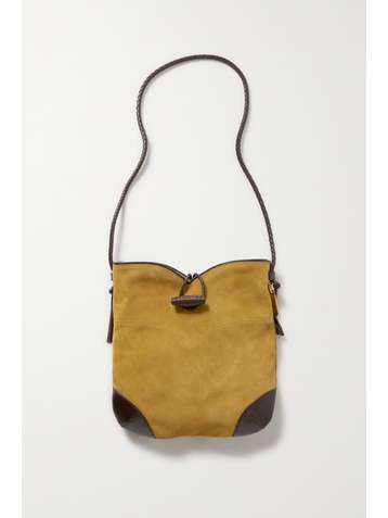 ISABEL MARANT Sac porté épaule en daim à finitions en cuir Tyag