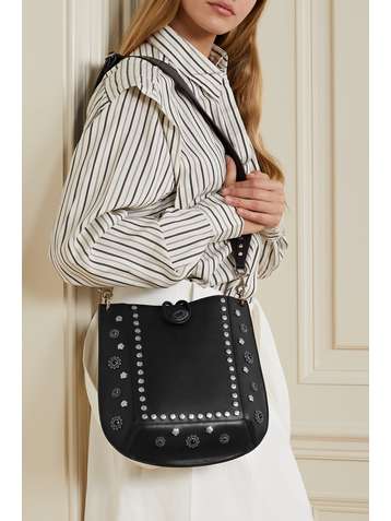 ISABEL MARANT Oskan studded leather shoulder bag