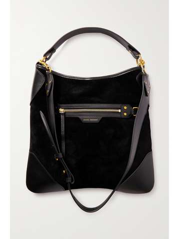 ISABEL MARANT Sac à main en daim à finitions en cuir Amuko Large