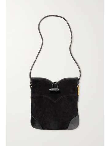 ISABEL MARANT Sac porté épaule en daim à finitions en cuir Tyag