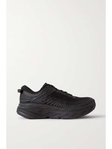HOKA ONE ONE Bondi 7 rubber-trimmed mesh sneakers