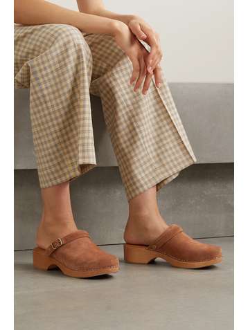 RE/DONE Suede platform clogs