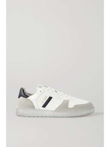 RE/DONE 80s Basketball vegan leather and suede sneakers