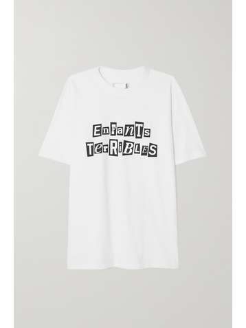 SACAI + Jean Paul Gaultier T-Shirt aus Baumwoll-Jersey mit Print