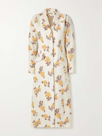 IOANNES Manteau en jacquard fleuri Elsa - NET SUSTAIN