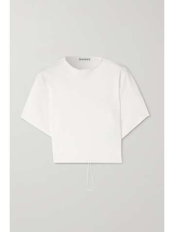 IOANNES Omega verkürztes T-Shirt aus Baumwoll-Jersey mit Rückenausschnitt
